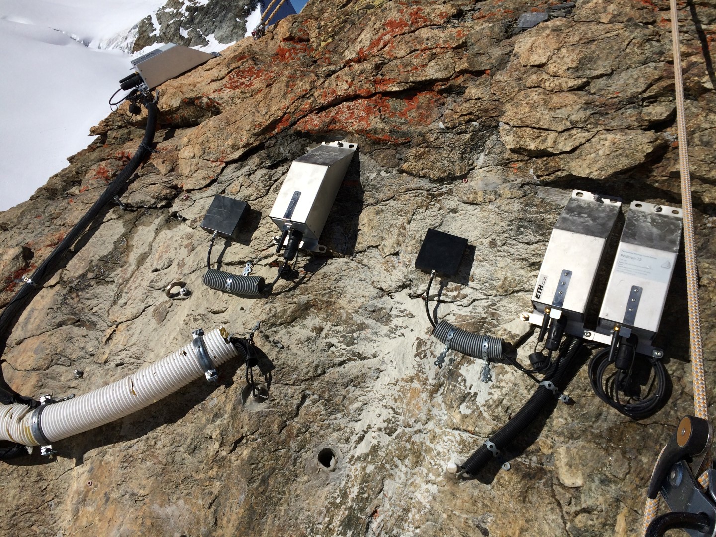 Enlarged view: The TEG installation in Jungfraujoch